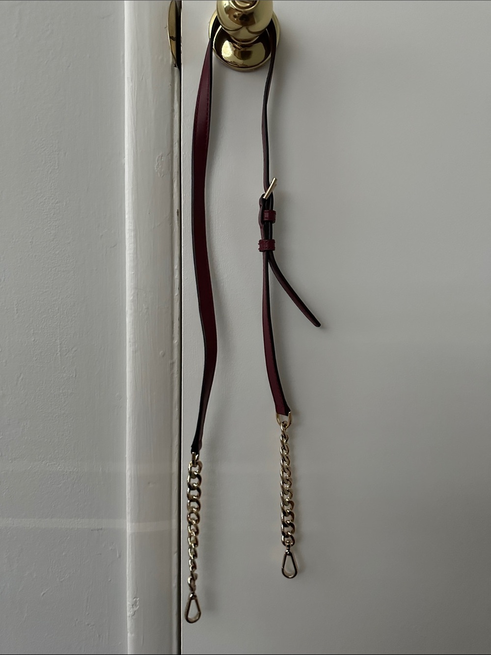 Michael Kors Wine Leather Satchel with Gold Hardware - Picture 6 of 11